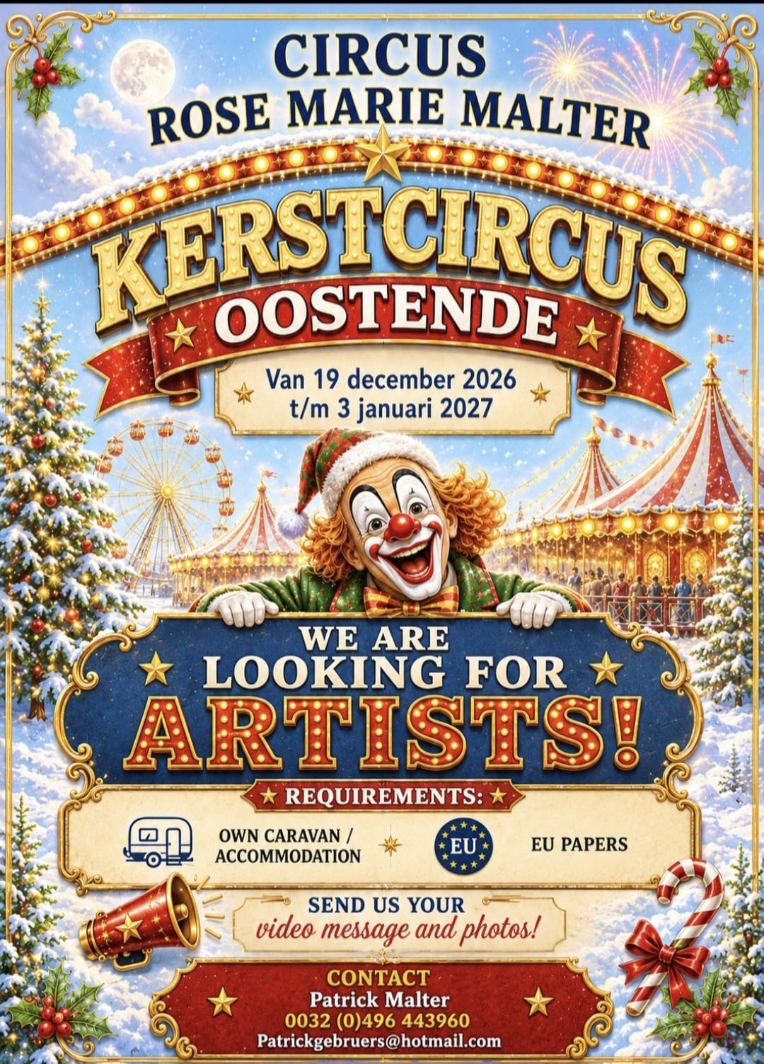 © Kerstcircus Rose Marie Malter